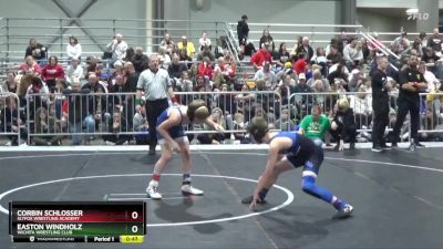 95 lbs Quarterfinal - Easton Windholz, Wichita Wrestling Club vs Corbin Schlosser, SlyFox Wrestling Academy