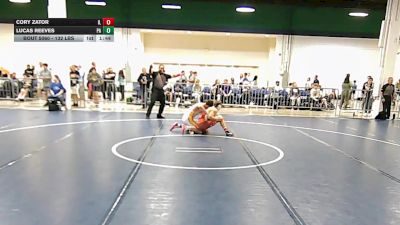 132 lbs Round Of 128 - Cory Zator, IL vs Lucas Reeves, PA