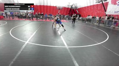 215 lbs Quarterfinal - Niko Kleinschmidt, Weigh In Club vs Simon Schwabe, Askern Wrestling
