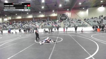 57 lbs Quarterfinal - Caiden Cruz, Grindhouse vs Keanu Lemrise, Redwood WC