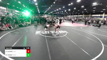 126 lbs Round Of 64 - Jacob Larsen, Clackamas WC vs Benjamin Kohler, Wasatch WC