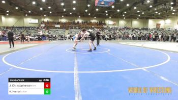 175 lbs Consi Of 8 #2 - Josiah Christopherson, Oak Harbor Wrestling Club vs Kallon Homan, Unaffiliated