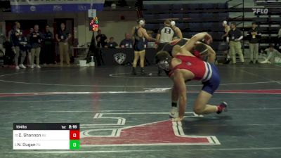 184 lbs Round Of 16 - Colin Shannon, American vs Nate Dugan, Princeton