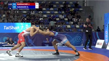97 kg 1/4 Final - Justin Rademacher, United States vs Nikolaos Karavanos, Greece