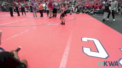 43 lbs Quarterfinal - Ashdon Cathey, Tonkawa Takedown Club vs Memphis Epperley, Smith Wrestling Academy