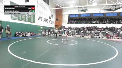 190 lbs Cons. Round 2 - Braxton Chung, Long Beach Poly vs Aiden Byrd, Ramona (Riverside)