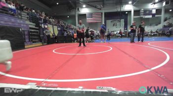 52 lbs Quarterfinal - Jackson Cauldwell, Skiatook Youth Wrestling vs River Tyler, Hulbert
