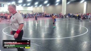 105 lbs Round 5 (8 Team) - Alejandra Reyes, Nebraska Wonder Women (A Team) vs Oriana Boling, Team Diamond Fish