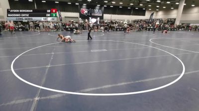 126 lbs Cons. Semis - Massimo Ortiz, Credo Wrestling Club vs Ayden Bergman, Immortal Athletics WC