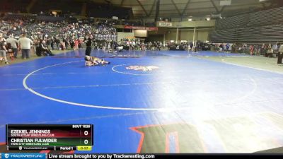 77 lbs Champ. Round 1 - Christian Fulwider, Twin City Wrestling Club vs Ezekiel Jennings, South Kitsap Wrestling Club