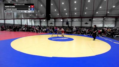 Junior Boys FS - 215 lbs Champ. Round 1 - Aiden Clark, OR vs Logan Ullah, WA