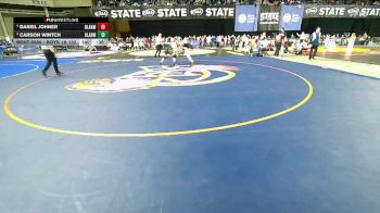 Boys 1A 132 lbs 5th Place Match - Carson Wintch, Klahowya vs Daniel Johner, Blaine