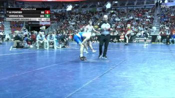3A-165 lbs Champ. Round 2 - Jordan Rial, Bondurant-Farrar vs AJ Pontier, Indianola