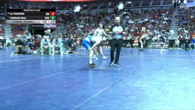 3A-165 lbs Champ. Round 2 - Jordan Rial, Bondurant-Farrar vs AJ Pontier, Indianola