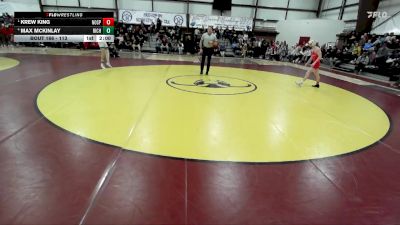 113 lbs Semifinal - Krew King, North Sanpete vs Max Mckinlay, Richfield