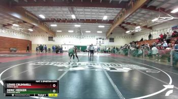 Boys 167 lbs Champ. Round 1 - Lewis Crumwell, Modoc Boys vs Deric Meeker, Paradise Boys