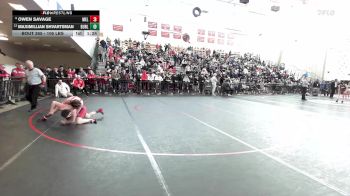 106 lbs 3rd Place - Owen Savage, Melrose vs Maximillian Shvartsman, Burlington