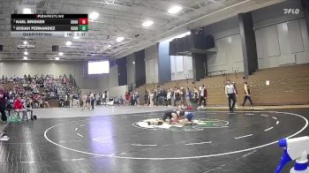 141 lbs Quarterfinal - Kael Brisker, Southeastern University vs Josiah Fernandez, Keiser University