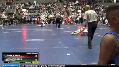 65 lbs Champ. Round 1 - Maverick Verrips, Carroll Cardinals vs Conner Roeber, Siouxland Wrestling Academy