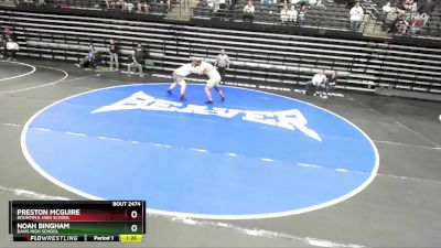 288 lbs Quarterfinal - Noah Bingham, Davis High School vs Preston McGuire, Bountiful High School