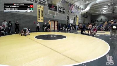 153 lbs Cons. Round 4 - Levi Hernandez, Richgrove Warriors vs Connor Sicks, TITANS WC