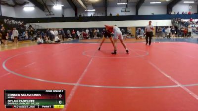 157 lbs Cons. Round 1 - Dylan Radcliffe, Onondaga Community College vs Conner Sklavounos, Wilkes