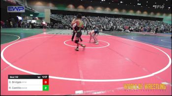 120 lbs Quarterfinal - Gabrian Bridges, Marshfield Youth Wrestling vs Raymond Castillo, Bay Area Dragons