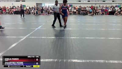 Round 2 - Zadaryhea Moore, FL Scorpions Wrestling Club vs Amelia Parizo, AAWA