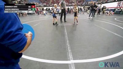 49 lbs Consi Of 16 #2 - Dominick King, OKC Saints Wrestling vs Jaistin Hemphill, Noble Takedown Club