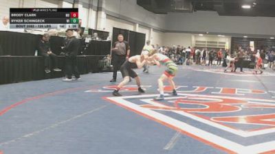 126 lbs Round Of 128 - Brody Clark, MD vs Ryker Schingeck, WI