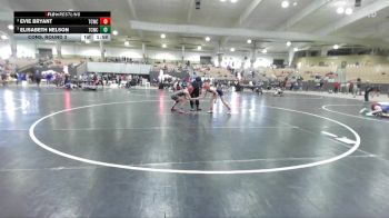 100 lbs Cons. Round 3 - Evie Bryant, Blackman Wrestling Club vs Elisabeth Nelson, Team Clarksville TCWC