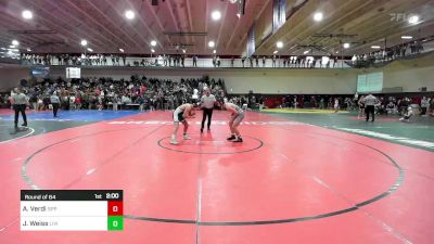 157 lbs Round Of 64 - Anthony Verdi, St. Peter's Prep vs Jackson Weiss, Livingston