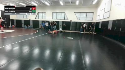 77-85 lbs Cons. Semi - Mia Hanger, Riverton Middle School vs Lily Lennon, Powell Middle School