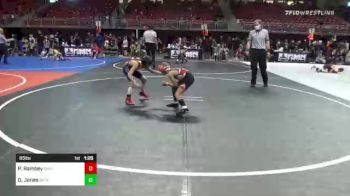 65 lbs Quarterfinal - Parker Ramsey, Chaparral WC vs Oakley Jones, BV MatCats