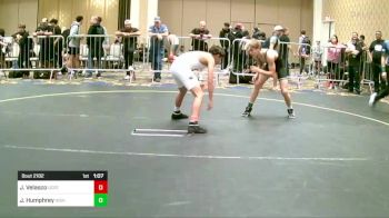 116 lbs Round Of 16 - Jesse Velasco, Ocrtc vs Jackson Humphrey, High Desert WC