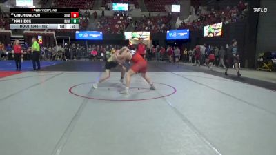 182 lbs 3rd Place Match - Kai Heck, Colstrip Wrestling Club vs Cinch Dalton, Cody Wrestling Club