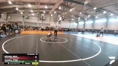 65 lbs Cons. Round 2 - Michael Neal, Legacy Wrestling Club vs Russell Stine, Randall Youth Wrestling Club