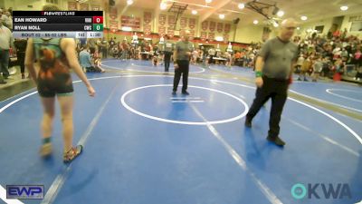 86-92 lbs Rr Rnd 3 - Ean Howard, Vinita Kids Wrestling vs Ryan Noll, Claremore Wrestling Club