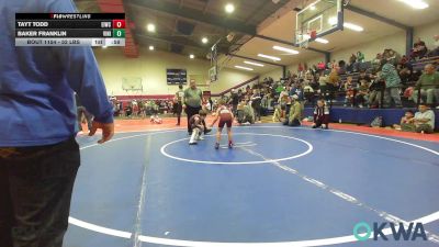52 lbs Consi Of 8 #1 - Tayt Todd, Eufaula Ironheads Wrestling Club vs Baker Franklin, Vinita Kids Wrestling