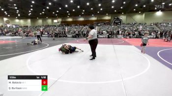 123 lbs Quarterfinal - Millie Batavia, No Team vs Quinn Burlison, NorCal Elite