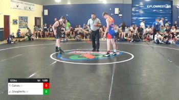 120 lbs Consi Of 32 #2 - Tyler Canas, Lake Gibson vs James Dougherty, Cape Coral