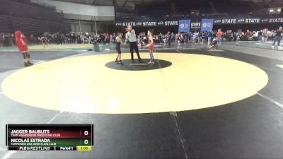 75 lbs 1st Place Match - Nicolas Estrada, Toppenish USA Wrestling Club vs Jagger Baublits, Team Aggression Wrestling Club