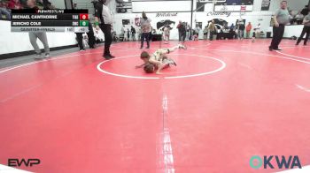 49 lbs Quarterfinal - Michael Cawthorne, Tiger Trained Wrestling vs Jericho Cole, Salina Wrestling Club