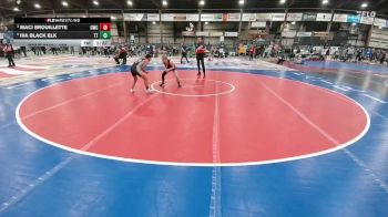 100 lbs Quarterfinal - Maci Brouillette, Coyote Wrestling Club vs Iva Black Elk, Tatanka Tuff