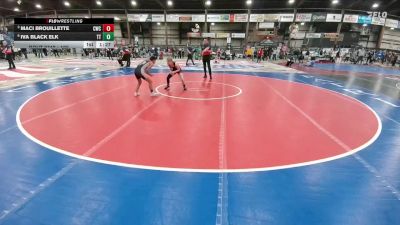 100 lbs Quarterfinal - Maci Brouillette, Coyote Wrestling Club vs Iva Black Elk, Tatanka Tuff
