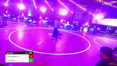 65 lbs Round Of 16 - Tiger Goodspeed, Unattached vs L.c. Hurford, Juggernaut WC