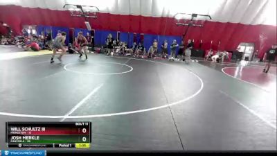 182 lbs Placement Matches (8 Team) - Will Schultz III, Princeton vs Josh Merkle, Canton A
