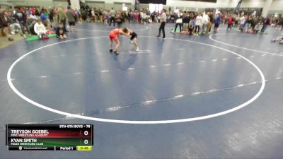 78 lbs Cons. Round 2 - Treyson Goebel, MWC Wrestling Academy vs Kyan Smith, Maize Wrestling Club