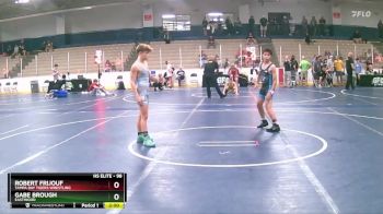 98 lbs Cons. Round 4 - Robert Frijouf, Tampa Bay Tigers Wrestling vs Gabe Brough, Eastwood