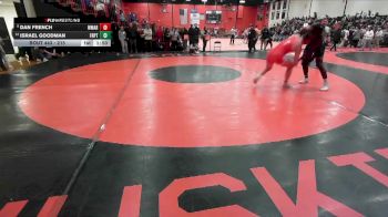 215 lbs Champ. Round 2 - Dan French, Woodstock (MARIAN) vs Israel Goodman, FREEPORT (HS)
